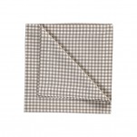 4 Serviettes Picnic vichy Tourterelle Linum