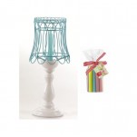 Bougeoir Lampe bleu & minis bougies Bougies la Fran&ccedil;aise