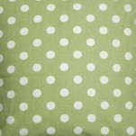 Toile cir&eacute;e &agrave; pois pistache AU Maison
