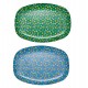 Plat rectangulaire Fleurettes Rice