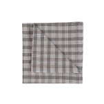 4 Serviettes Window gris Linum