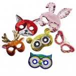 6 masques en sequins Rice