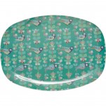 Plat rectangulaire Oiseau Rice