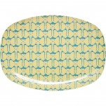 Plat rectangulaire Guirlande de Fleurs Rice