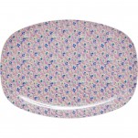 Plat rectangulaire Fleurettes Rice