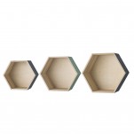 Etag&egrave;re H&eacute;xagone en bois Bloomingville