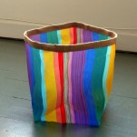 Panier de rangement ray&eacute; Pipoca