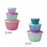 Set de 3 bo&icirc;tes de conservation Rice