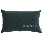 Housse de coussin Lina Ardoise All you need La Cerise sur le g&acirc;teau